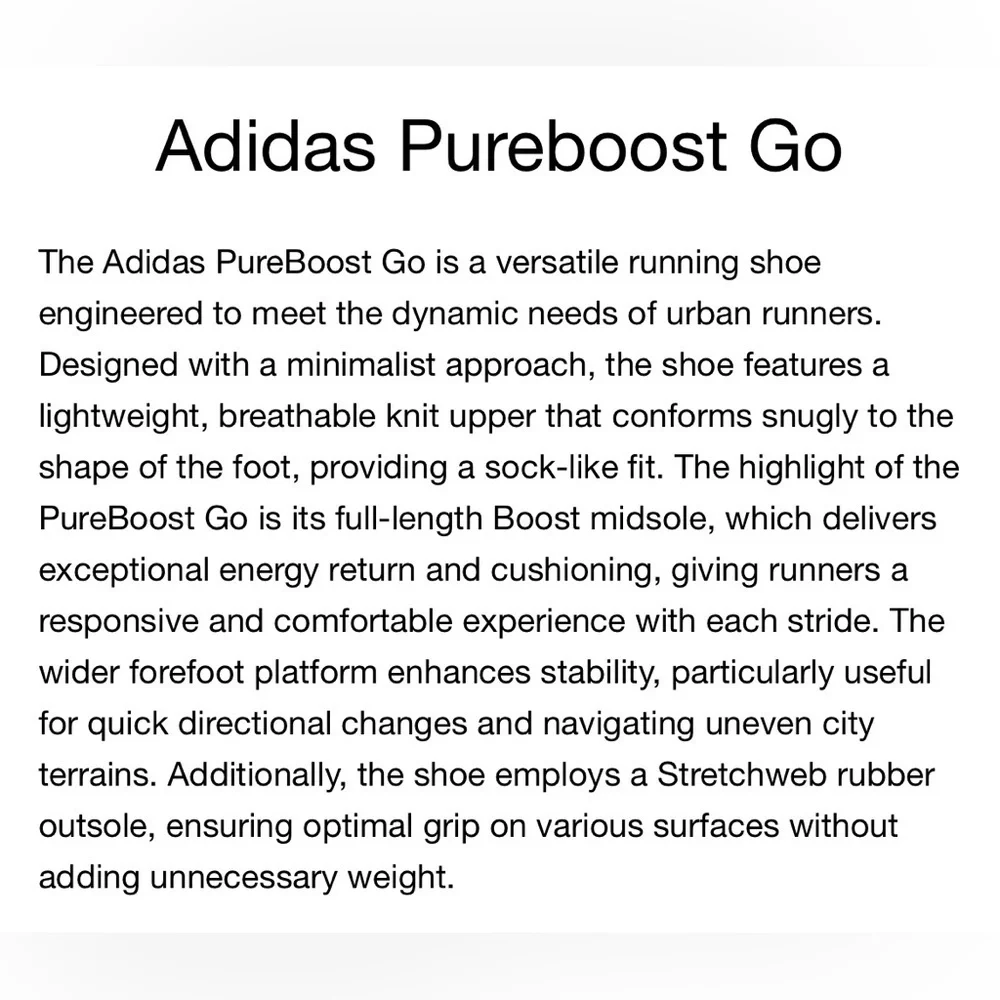 adidas euc pureboost
